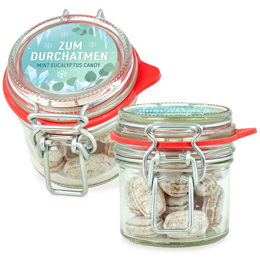 Bügelglas XS Eukalyptus Bonbons