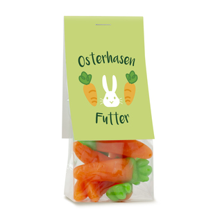 Naschbeutel Fruchtgummi Karotten