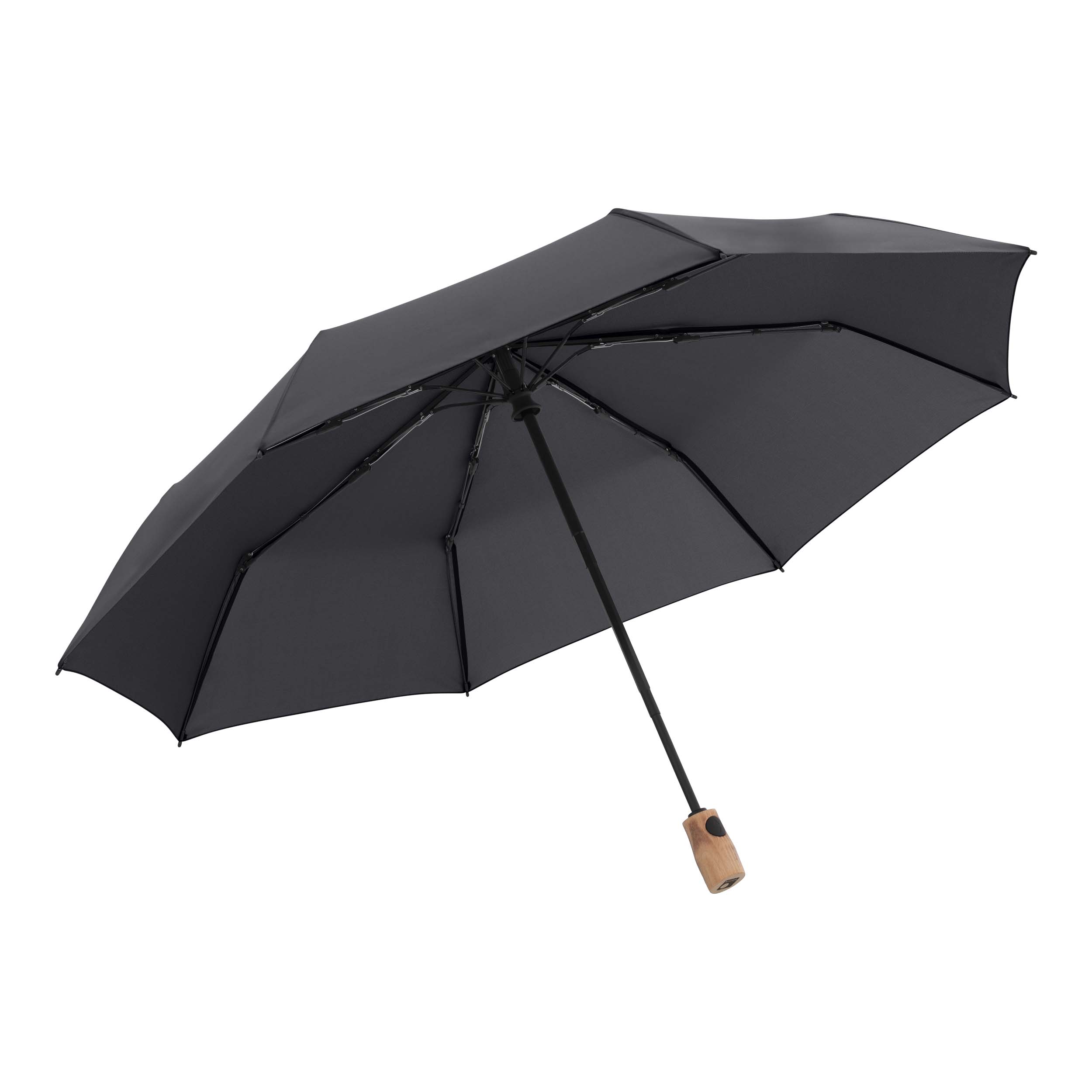 Knirps Timber duomatic - dark grey