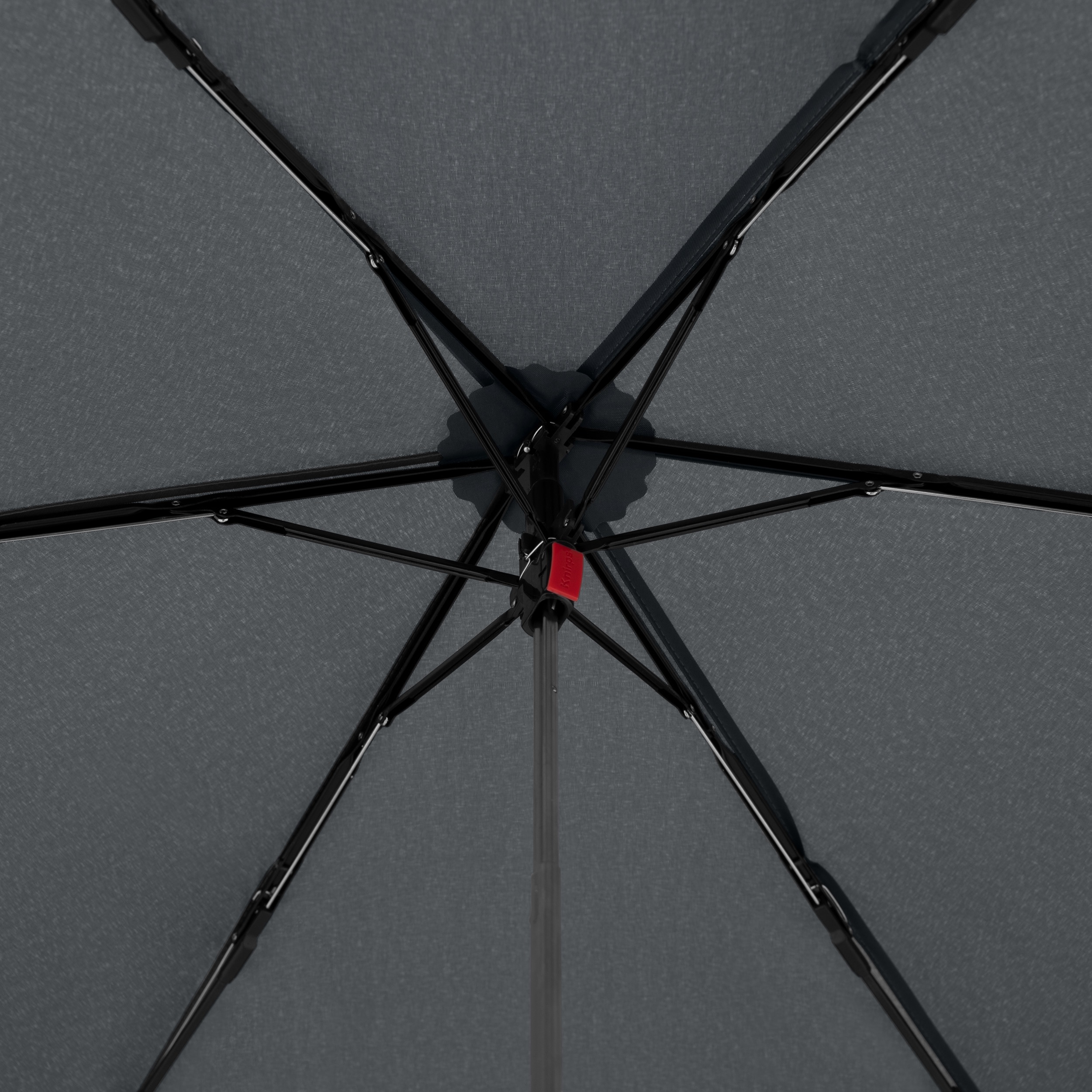 Knirps AS.050 slim small manual silver handle - dark grey