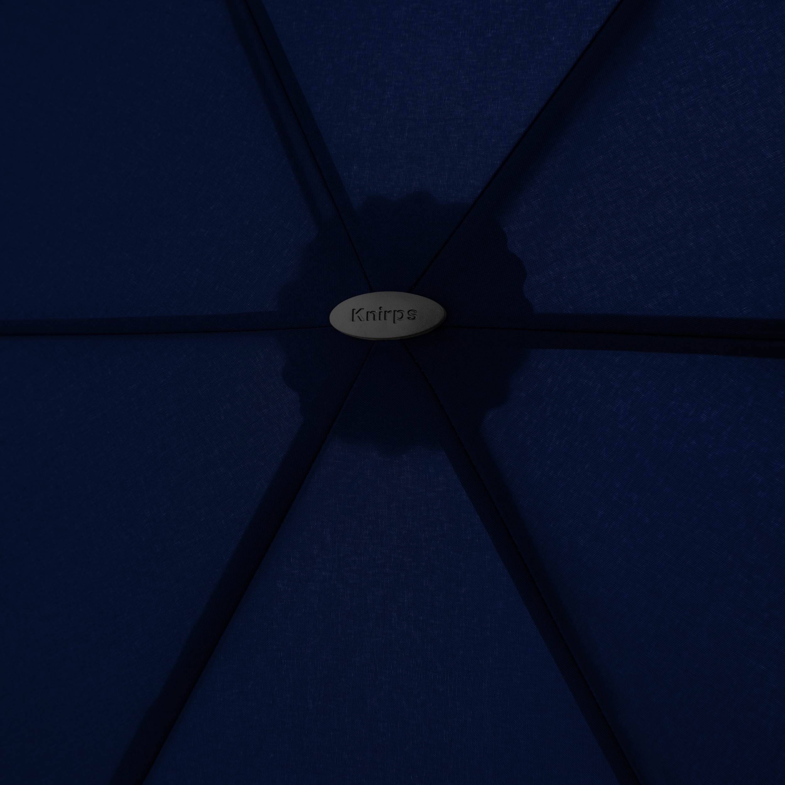 Knirps AS.050 slim small manual silver handle - navy