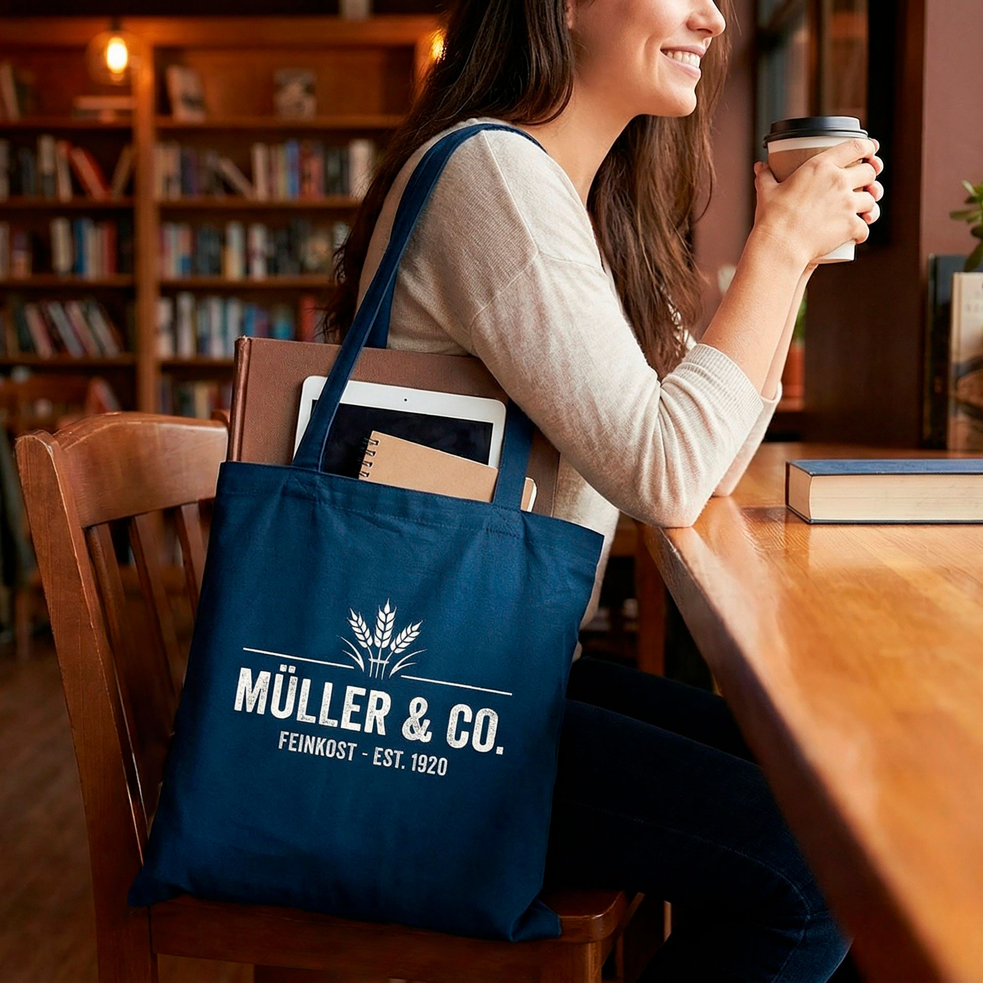 RIAD – Baumwolltasche mit langen Henkeln