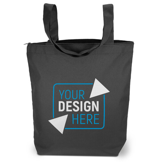 ATLANTA – Tasche aus 300D Polyester mit Reißverschluss und Bodenfalte