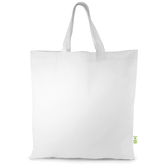 TRIER – Tragetasche aus schwerer, recycelter Baumwolle mit kurzen Henkeln