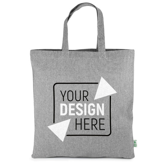 TRIER – Tragetasche aus schwerer, recycelter Baumwolle mit kurzen Henkeln