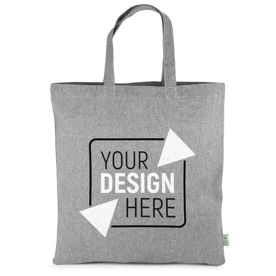 TRIER – Tragetasche aus schwerer, recycelter Baumwolle mit kurzen Henkeln