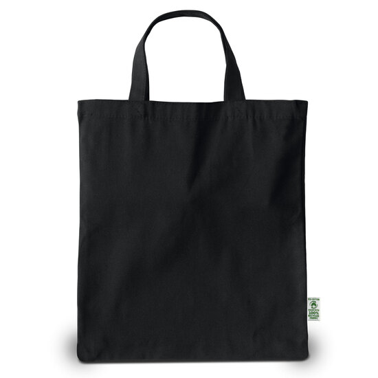 TRIER – Tragetasche aus schwerer, recycelter Baumwolle mit kurzen Henkeln