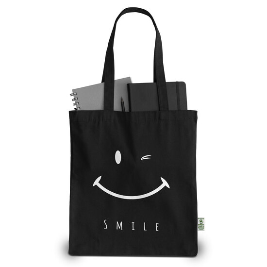 FREIBURG – Tragetasche aus schwerer, recycelter Baumwolle mit langen Henkeln