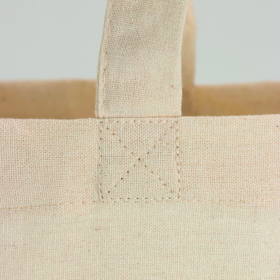 PASSAU – Klassische Tasche aus recycelter Baumwolle mit langen Henkeln