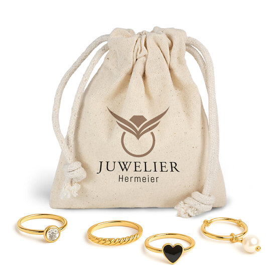 JAIPUR – Kleiner Baumwollbeutel mit Zuziehkordel