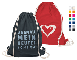 Baumwollrucksack / Turmbeutel »Boston«