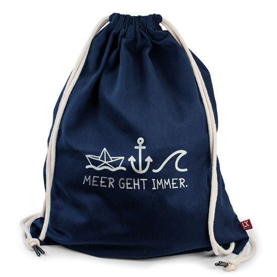 DURBAN – Schwerer Baumwollrucksack mit Kordelzug