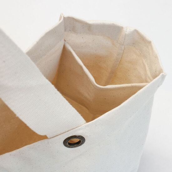 KOCHI – Schwere Baumwolltasche mit Boden- und Seitenfalte