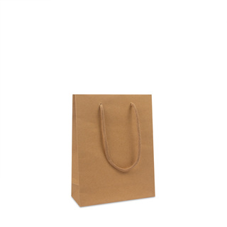 Tragetasche Deluxe  DPK119 40 x 10 x 35+5 cm  braun Kraft A-grade