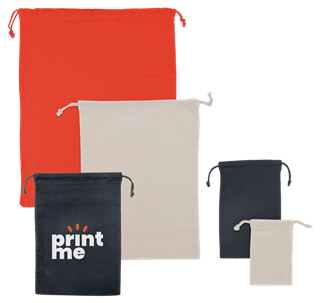 Baumwollbeutel mit Zuziehkordel