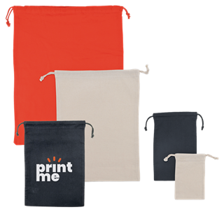 Baumwollbeutel mit Zuziehkordel