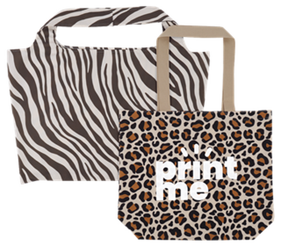Strand- und Shoppertaschen mit Tierprint