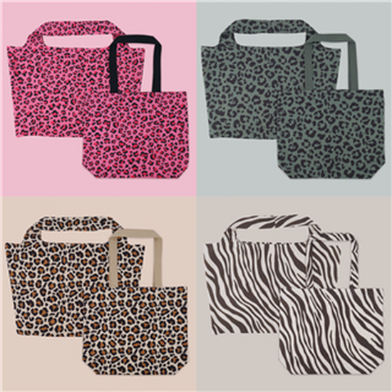 Strand- und Shoppertaschen mit Tierprint