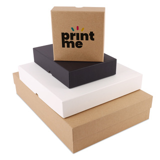 Stülpdeckel Kartonage  VPL017 37 x 26+7,5 cm  weiss