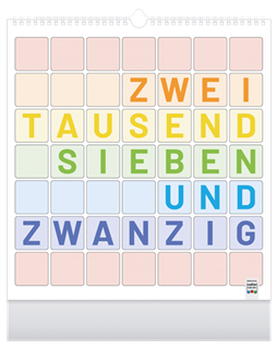 1-Monatsplaner mit Wire-O