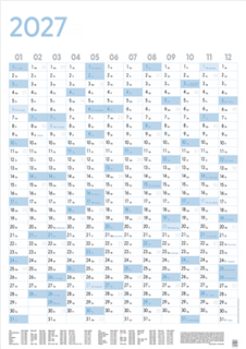 Plakatkalender im Hochformat