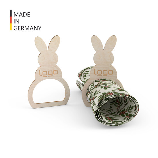 Serviettenring "Osterhase" 4-er Set (FSC® zertifiziert)
