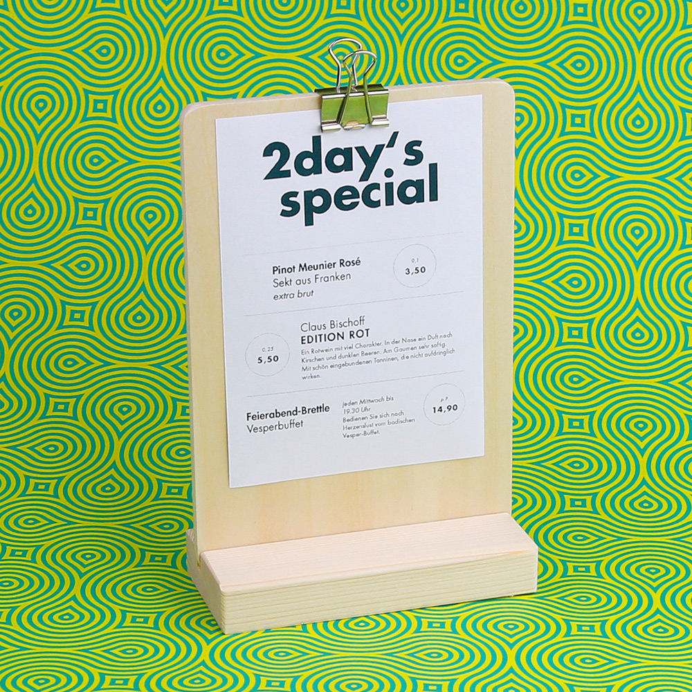 Tischaufsteller A5 Tavo