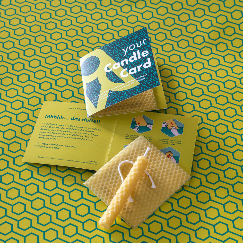 Kerzenbastelset Klappkarte Mini