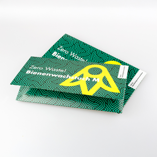 Bienenwachstuch M mit DIN Lang Karte Wabi