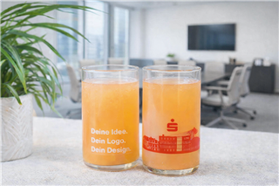 CARRY Glass handgemachte Upcycling-Trinkgläser, 300 ml