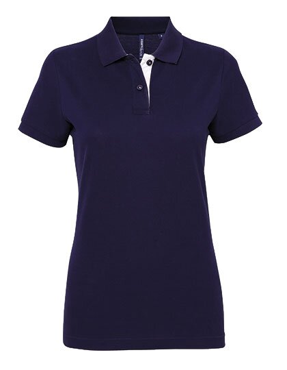 AQ022 Asquith & Fox Women´s Classic Fit Contrast Polo