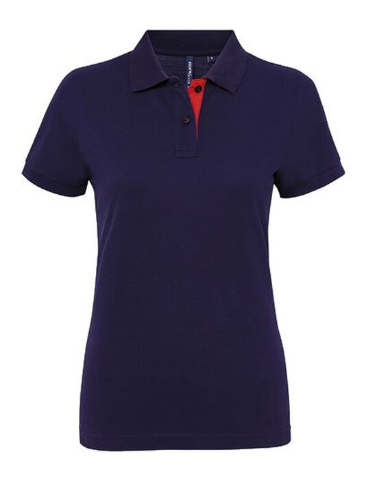 AQ022 Asquith & Fox Women´s Classic Fit Contrast Polo