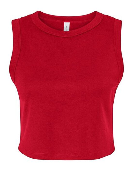 BL1013 Bella Women´s Micro Rib Muscle Crop Tank