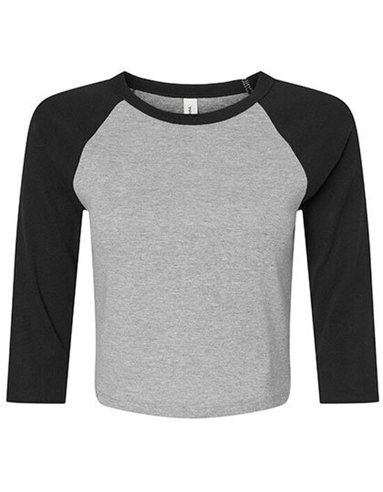 BL1200 Bella Women´s Micro Rib 3/4 Raglan Baby Tee