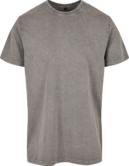 BY190 Acid Washed Round Neck Tee
