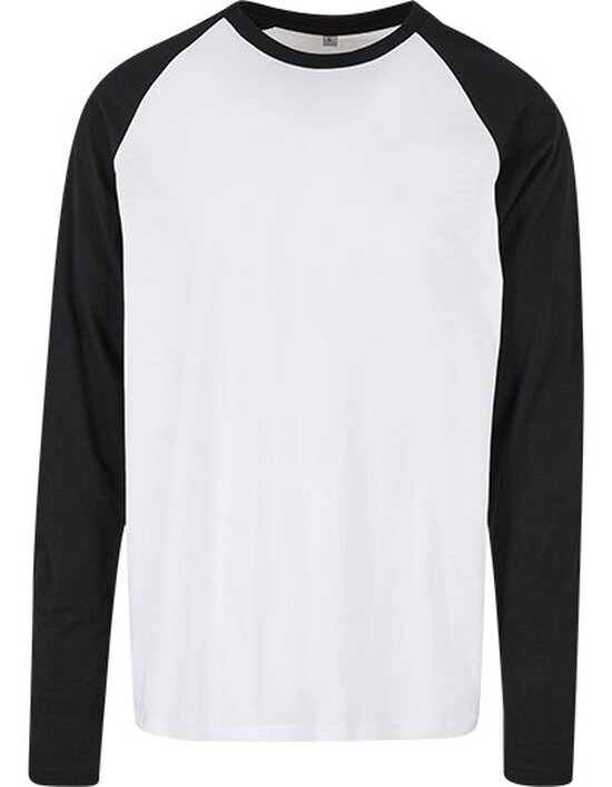 BYBB023 Men´s Contrast Raglan Longsleeve T-Shirt