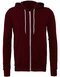Unisex Zip-Up Poly-Cotton Fleece Hoodie