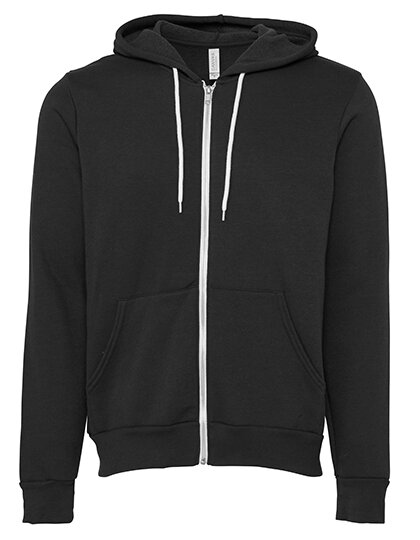 Unisex Zip-Up Poly-Cotton Fleece Hoodie