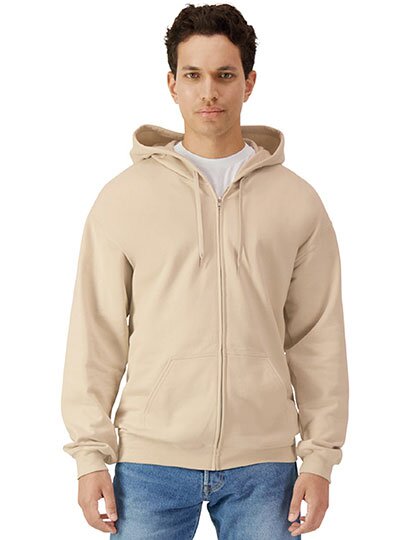 Softstyle® Midweight Fleece Adult Full Zip Hooded Sweatshirt
