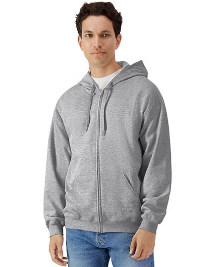 Softstyle® Midweight Fleece Adult Full Zip Hooded Sweatshirt