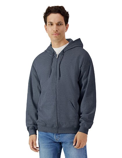 Softstyle® Midweight Fleece Adult Full Zip Hooded Sweatshirt