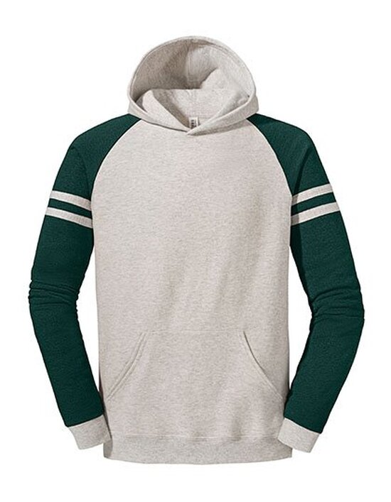 JZ97CR0 JERZEES Nublend® Varsity Colour-Block Hooded Sweatshirt