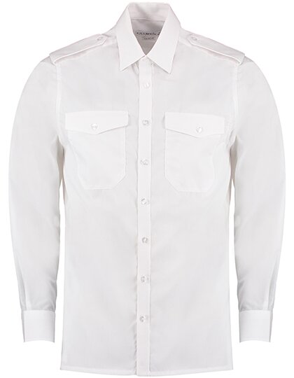 Men`s Tailored Fit Pilot Shirt Long Sleeve