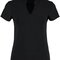 Regular Fit Corporate Top V Neck Mandarin Collar