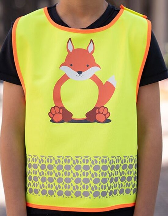 KX119K Korntex Children's Safety Vest Funtastic Wildlife CO² Neutral
