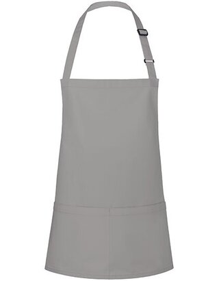 Kurze Latzschürze Basic mit Schnalle und Tasche