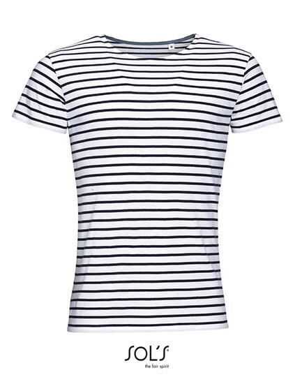 Men`s Round Neck Striped T-Shirt Miles