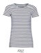 Women`s Round Neck Striped T-Shirt Miles