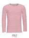 Men`s Long Sleeve Striped T-Shirt Marine