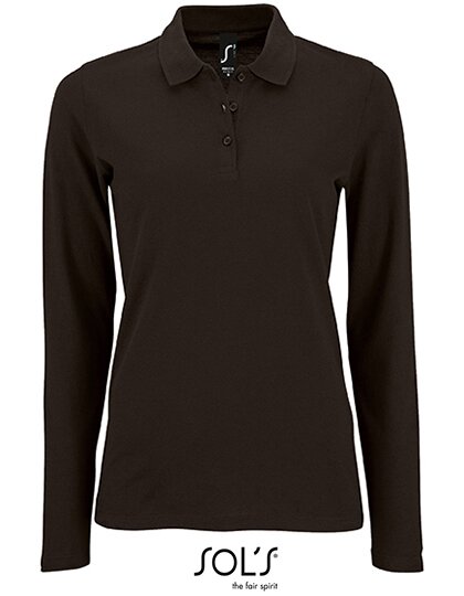 Women`s Long-Sleeve Piqué Polo Shirt Perfect